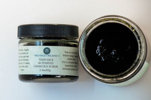 Teen Face Activated Charcoal Face Scrub